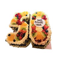 Fresh Fruit Number Gateaux